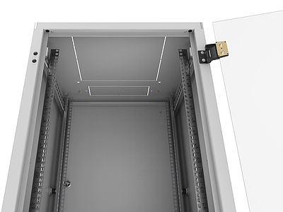 Produkt Rozvaděč LC-50 42U, 600x1000 RAL 7035, skleněné dveře - Solarix - Stojanové 19"