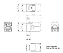 Produkt Samořezný keystone Solarix CAT5E STP SXKJ-5E-STP-RAL-SA, RAL FIT moduly, GROUND LOCK - Solarix - Keystony