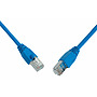 Produkt Patch kabel CAT5E SFTP PVC 0,5m modrý snag-proof C5E-315BU-0,5MB - Solarix - Patch kabely