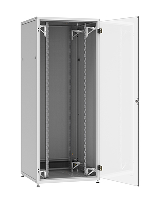 Produkt Rozvaděč LC-50 42U, 800x800 RAL 7035, skleněné dveře - Solarix - Stojanové 19"
