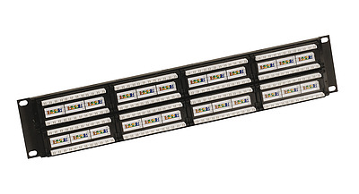Produkt 19" patch panel Solarix 48 x RJ45 CAT6 UTP 350 MHz černý 2U SX48-6-UTP-BK - Solarix - Patch panely