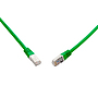 Produkt 10G patch kabel CAT6A SFTP LSOH 10m zelený non-snag-proof C6A-315GR-10MB - Solarix - Patch kabely