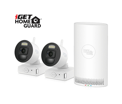 Produkt iGET HOMEGUARD HGNVK88002P - Wire-free FullHD NVR 8CH + 2x bateriová kamera HGNVK686CAMP - iGET - Zabezpečení