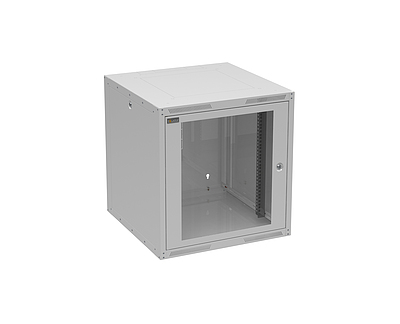 Produkt Rozvaděč nástěnný GrandN DUO 12U 600mm, dveře sklo, RAL 7035, GrandND-12U-66-11-G - Solarix - Nástěnné 19"