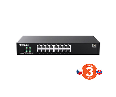 Produkt Tenda TEG2216D Cloud Managed Gigabit Switch, 16x RJ45 10/100/1000 Mb/s - Tenda - Switche