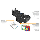 Produkt Samořezný keystone Solarix CAT5E UTP SXKJ-5E-UTP-RAL-SA, RAL FIT moduly, SECURE CAP - Solarix - Keystony
