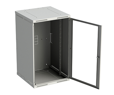 Produkt Rozvaděč nástěnný SENSA 21U 600mm, dveře sklo, RAL 7035, SENSA-21U-66-11-G - Solarix - Nástěnné 19"