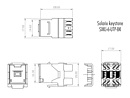 Produkt Zařezávací keystone Solarix CAT6 UTP SXKJ-6-UTP-BK - Solarix - Keystony