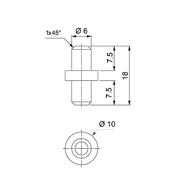 Produkt Čep pantu dveří k nástěnnému rozvaděči SENSA a SENSA DUO - Solarix - Příslušenství