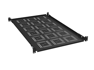 Produkt Police 19" 1U 750mm pevná BK úchyt na přední i zadní lišty UP-17-B - Solarix - 19" příslušenství