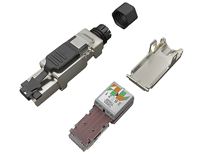 Produkt Konektor MPTL univerzální RJ45 CAT6A STP samořezný SXRJ45-6A-STP-BK-SA - Solarix - Konektory