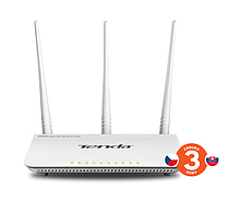 Produkt Tenda F3 (F303) Wireless-N Router 802.11b/g/n, 300Mbps, 1x WAN, 3x LAN, 3x Ext. Ant. - Tenda - Wi-Fi routery