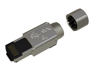 Produkt Konektor MPTL RJ45 CAT6A STP samořezný SXRJ45-6A-STP-BK-SA-N - Solarix - Konektory