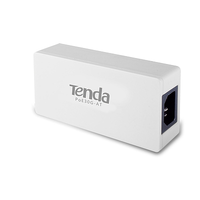Produkt Tenda PoE30G-AT Gigabit Power Injector, 30W, 48V, 802.3at/802.3af,PD Autodet., 2x GbE LAN - Tenda - PoE injektory
