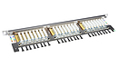 Produkt 19" patch panel Solarix 24xRJ45 CAT6 STP s vyvazovací lištou 0,5U SX24HD-6-STP-SL - Solarix - Patch panely