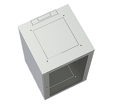 Produkt Rozvaděč nástěnný SENSA 18U 600mm, dveře plech, RAL 7035, SENSA-18U-66-21-G - Solarix - Nástěnné 19"