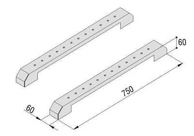 Produkt Sada soklů k výstavnímu rámu, BK, (2ks) VR-SOK-B - Solarix - Otevřené rámy 19"