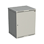 Produkt Rozvaděč nástěnný SENSA 15U 500mm, dveře plech, RAL 7035, SENSA-15U-65-21-G - Solarix - Nástěnné 19"