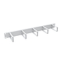Produkt Vyvazovací panel 19" 1U RAL 7035 ocelový  VP-08-1-00-G - Solarix - 19" příslušenství