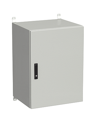 Produkt Rozvadeč nástěnný venkovní LC-20 18U 600x500 plechové dveře 3bodový zámek LC-20-18U-65-22-G - Solarix - Venkovní s vyšším IP