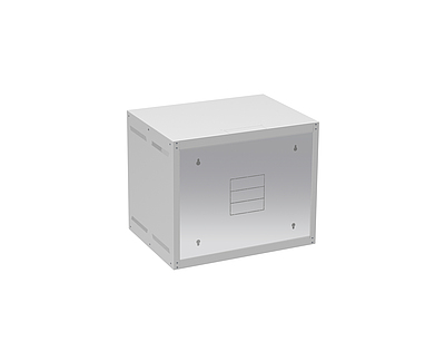 Produkt Rozvaděč nástěnný GrandN 9U 450mm, dveře sklo, RAL 7035, GrandN-9U-645-11-G - Solarix - Nástěnné 19"