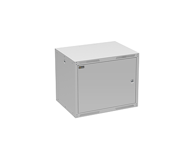 Produkt Rozvaděč nástěnný GrandN DUO 9U 450mm, dveře plech, RAL 7035, GrandND-9U-645-21-G - Solarix - Nástěnné 19"