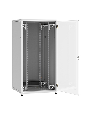 Produkt Rozvaděč LC-50 33U, 800x800 RAL 7035, skleněné dveře  - Solarix - Stojanové 19"