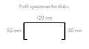 Produkt Vertikální vyvazovací žlab 42U kovový pozink 120x50mm, VVZ-KOV-42 - Solarix - Příslušenství