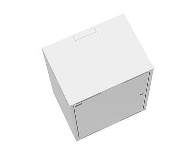 Produkt Rozvaděč nástěnný GrandN 12U 450mm, dveře plech, RAL 7035, GrandN-12U-645-21-G - Solarix - Nástěnné 19"