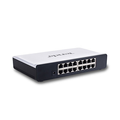 Produkt Tenda S16 16-Port Fast Ethernet Switch, 10/100 Mb/s, Desktop - Tenda - Switche