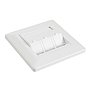 Produkt Zásuvka modulární Solarix pro 3 keystony pod omítku bílá SX9-3-0-WH - Solarix - Zásuvky