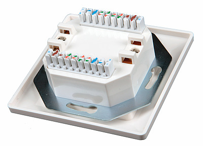 Produkt Zásuvka Solarix CAT6 UTP 2 x RJ45 pod omítku bílá SX9-2-6-UTP-WH - Solarix - Zásuvky