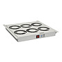 Produkt Ventilační jednotka univerzální 6 ventilátorů s termostatem RAL7035 do stropu i do dna VJ-R6 - Solarix - Příslušenství