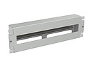 Produkt Instalační panel 3U s DIN lištou do 19" rozvaděče, RAL 7035, RAIL-3U-DIN - Solarix - 19" příslušenství