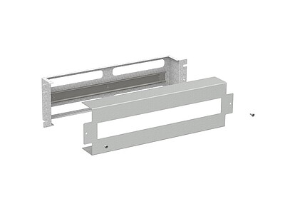 Produkt Instalační panel 3U s DIN lištou do 19" rozvaděče, RAL 7035, RAIL-3U-DIN - Solarix - 19" příslušenství