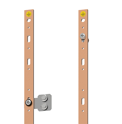 Produkt Uzemňovací lišta Cu 5X20 42U se závitem M6 - Solarix - Příslušenství