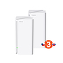Produkt Tenda MX15 Pro (2-pack) Nova Wireless Mesh AX5400 WiFi-6  Router 5378 Mb/s, Wi-Fi+ - Tenda - Wi-Fi routery