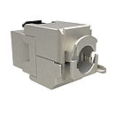 Produkt Samořezný keystone Solarix CAT6A STP RJ45 SXKJ-10G-STP-BK-SA Component Level a 4PPoE certifikace - Solarix - Keystony