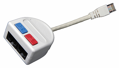 Produkt Rozdvojka počítač/telefon 2 x RJ45 UTP T-MOD 3-U4 - Solarix - Rozdvojky