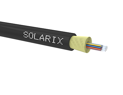Produkt DROP1000 kabel Solarix 16vl 9/125 3,6mm LSOH E<sub>ca</sub> černý SXKO-DROP-16-OS-LSOH - Solarix - Kabel optický
