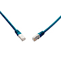 Produkt 10G patch kabel CAT6A SFTP LSOH 5m modrý non-snag-proof C6A-315BU-5MB - Solarix - Patch kabely