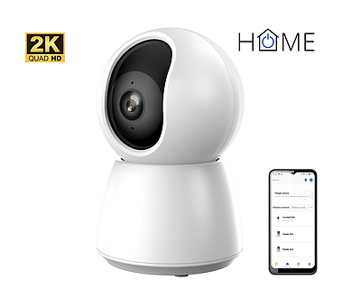 Produkt iGET HOME CS4 White - bezdrátová otočná vnitřní 2K IP kamera, LAN - iGET - Chytrá domácnost