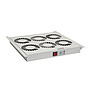 Produkt Ventilační jednotka univerzální 4 ventilátorů s termostatem RAL7035 do stropu i do dna VJ-R4 - Solarix - Příslušenství
