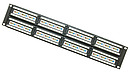 Produkt 19" patch panel Solarix 48 x RJ45 CAT5E UTP 150 MHz černý 2U SX48-5E-UTP-BK - Solarix - Patch panely