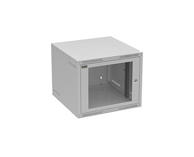 Produkt Rozvaděč nástěnný GrandN 9U 600mm, dveře sklo, RAL 7035, GrandN-9U-66-11-G - Solarix - Nástěnné 19"