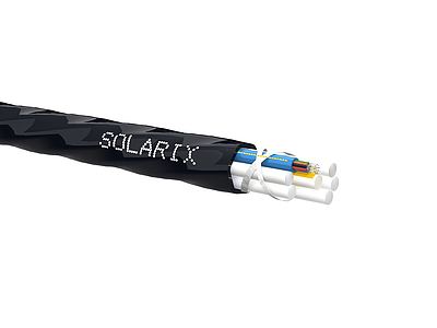 Produkt Zafukovací kabel MICRO Solarix 12vl 9/125 HDPE F<sub>ca</sub> černý SXKO-MICRO-12-OS-HDPE - Solarix - Kabel optický