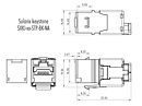Produkt Rychlozařezávací keystone Solarix CAT6 STP SXKJ-6-STP-BK-NA - Solarix - Keystony