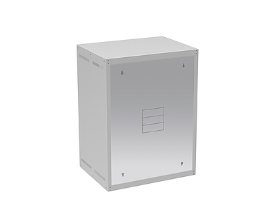 Produkt Rozvaděč nástěnný GrandN 16U 450mm, dveře sklo, RAL 7035, GrandN-16U-645-11-G - Solarix - Nástěnné 19"